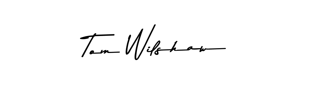 This is the best signature style for the Tom Wilshaw name. Also you like these signature font (Asem Kandis PERSONAL USE). Mix name signature. Tom Wilshaw signature style 9 images and pictures png