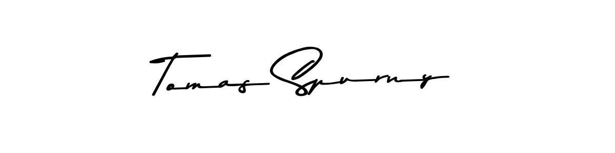How to make Tomas Spurny name signature. Use Asem Kandis PERSONAL USE style for creating short signs online. This is the latest handwritten sign. Tomas Spurny signature style 9 images and pictures png