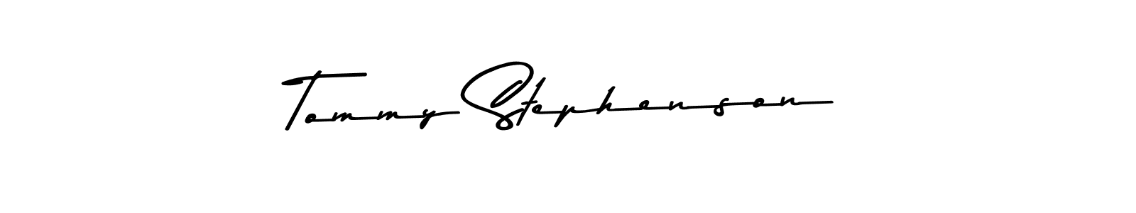 Make a beautiful signature design for name Tommy Stephenson. With this signature (Asem Kandis PERSONAL USE) style, you can create a handwritten signature for free. Tommy Stephenson signature style 9 images and pictures png