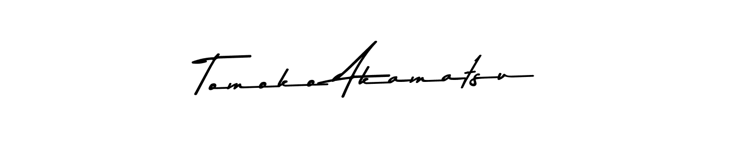 Use a signature maker to create a handwritten signature online. With this signature software, you can design (Asem Kandis PERSONAL USE) your own signature for name Tomoko Akamatsu. Tomoko Akamatsu signature style 9 images and pictures png