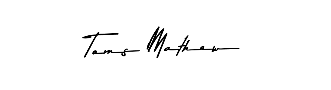 Also You can easily find your signature by using the search form. We will create Toms Mathew name handwritten signature images for you free of cost using Asem Kandis PERSONAL USE sign style. Toms Mathew signature style 9 images and pictures png