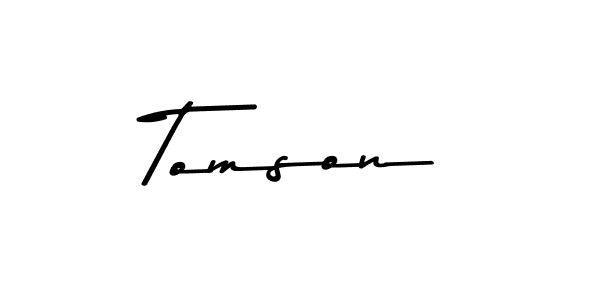Asem Kandis PERSONAL USE is a professional signature style that is perfect for those who want to add a touch of class to their signature. It is also a great choice for those who want to make their signature more unique. Get Tomson name to fancy signature for free. Tomson signature style 9 images and pictures png