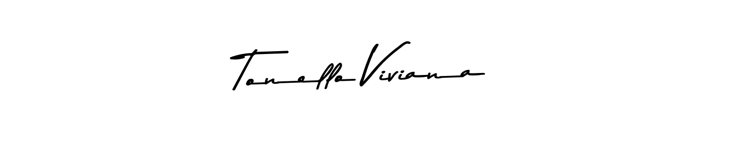 Tonello Viviana stylish signature style. Best Handwritten Sign (Asem Kandis PERSONAL USE) for my name. Handwritten Signature Collection Ideas for my name Tonello Viviana. Tonello Viviana signature style 9 images and pictures png
