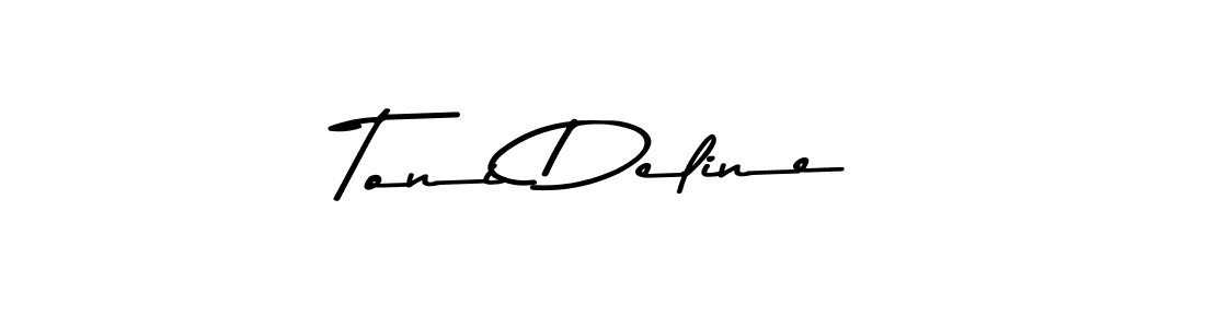 You should practise on your own different ways (Asem Kandis PERSONAL USE) to write your name (Toni Deline) in signature. don't let someone else do it for you. Toni Deline signature style 9 images and pictures png