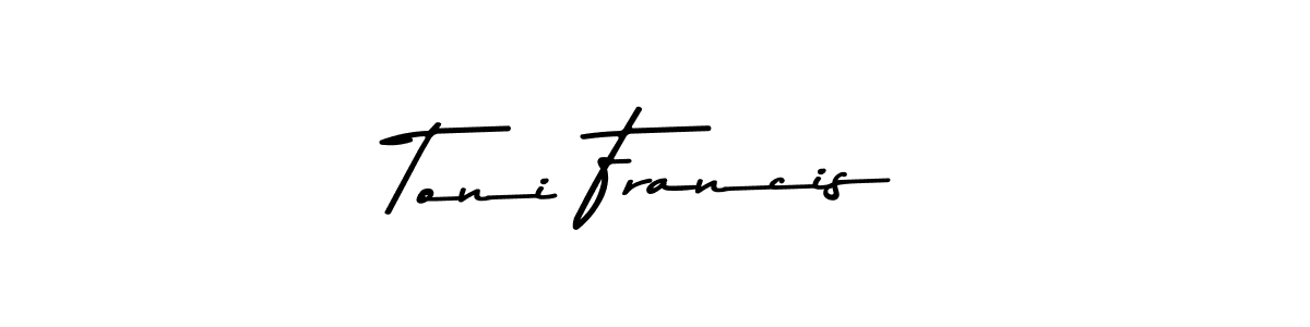 Make a beautiful signature design for name Toni Francis. Use this online signature maker to create a handwritten signature for free. Toni Francis signature style 9 images and pictures png