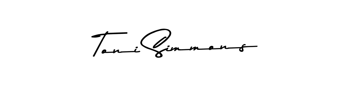 You should practise on your own different ways (Asem Kandis PERSONAL USE) to write your name (Toni Simmons) in signature. don't let someone else do it for you. Toni Simmons signature style 9 images and pictures png