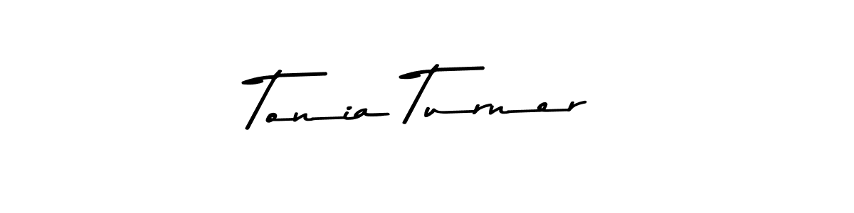 Create a beautiful signature design for name Tonia Turner. With this signature (Asem Kandis PERSONAL USE) fonts, you can make a handwritten signature for free. Tonia Turner signature style 9 images and pictures png