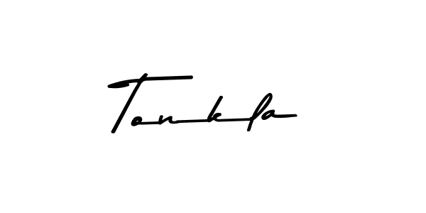 Tonkla stylish signature style. Best Handwritten Sign (Asem Kandis PERSONAL USE) for my name. Handwritten Signature Collection Ideas for my name Tonkla. Tonkla signature style 9 images and pictures png