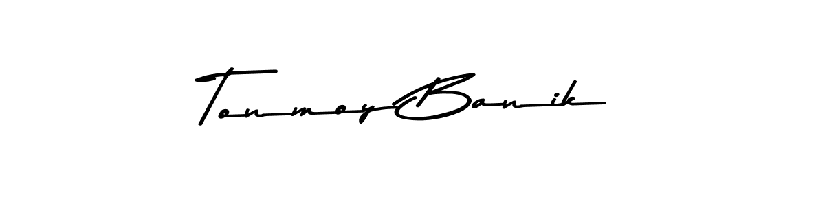 Tonmoy Banik stylish signature style. Best Handwritten Sign (Asem Kandis PERSONAL USE) for my name. Handwritten Signature Collection Ideas for my name Tonmoy Banik. Tonmoy Banik signature style 9 images and pictures png