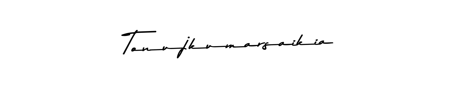 The best way (Asem Kandis PERSONAL USE) to make a short signature is to pick only two or three words in your name. The name Tonujkumarsaikia include a total of six letters. For converting this name. Tonujkumarsaikia signature style 9 images and pictures png