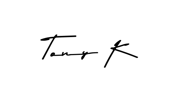 The best way (Asem Kandis PERSONAL USE) to make a short signature is to pick only two or three words in your name. The name Tony K include a total of six letters. For converting this name. Tony K signature style 9 images and pictures png