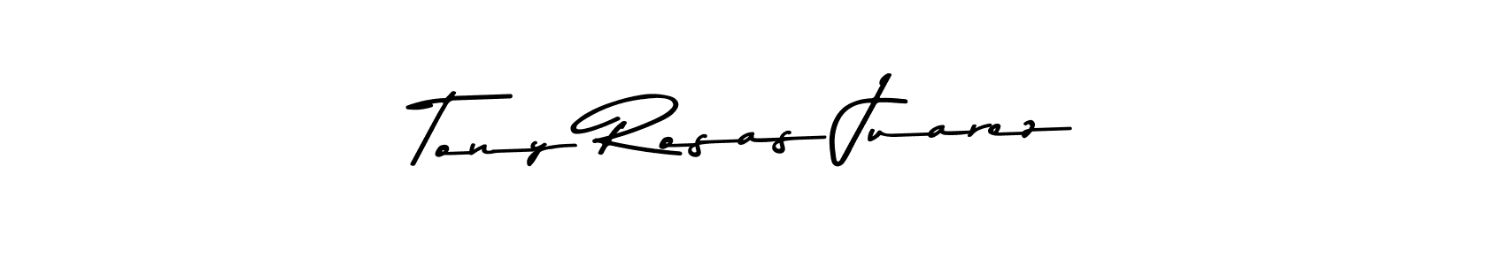 How to make Tony Rosas Juarez name signature. Use Asem Kandis PERSONAL USE style for creating short signs online. This is the latest handwritten sign. Tony Rosas Juarez signature style 9 images and pictures png