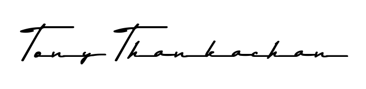 Stand out with a creative autograph for Tony Thankachan. The Asem Kandis PERSONAL USE styling blends modern aesthetics with classic signature flourishes. Tony Thankachan signature style 9 images and pictures png