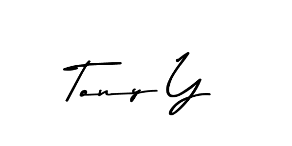 Create a beautiful signature design for name Tony Y. With this signature (Asem Kandis PERSONAL USE) fonts, you can make a handwritten signature for free. Tony Y signature style 9 images and pictures png