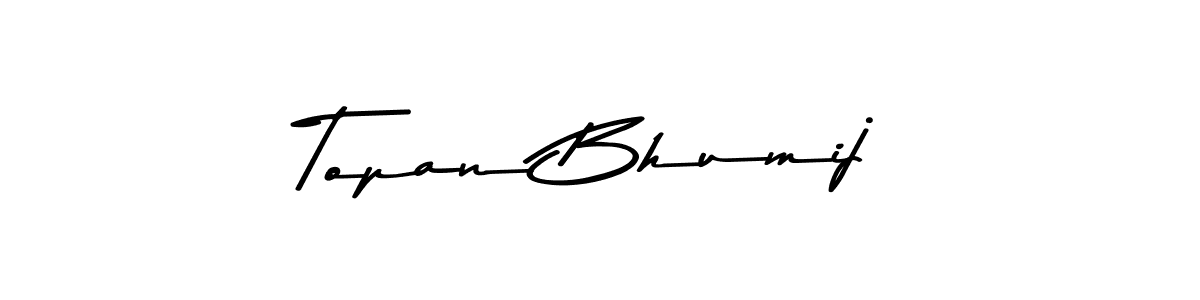 The best way (Asem Kandis PERSONAL USE) to make a short signature is to pick only two or three words in your name. The name Topan Bhumij include a total of six letters. For converting this name. Topan Bhumij signature style 9 images and pictures png