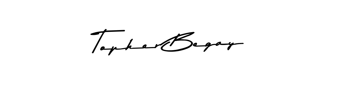 Also we have Topher Begay name is the best signature style. Create professional handwritten signature collection using Asem Kandis PERSONAL USE autograph style. Topher Begay signature style 9 images and pictures png