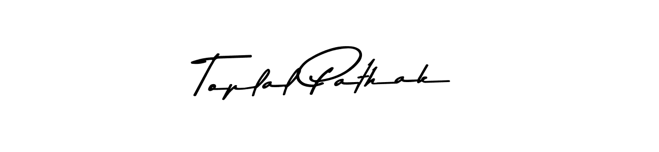 Also we have Toplal Pathak name is the best signature style. Create professional handwritten signature collection using Asem Kandis PERSONAL USE autograph style. Toplal Pathak signature style 9 images and pictures png