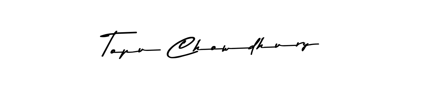 Make a beautiful signature design for name Topu Chowdhury. With this signature (Asem Kandis PERSONAL USE) style, you can create a handwritten signature for free. Topu Chowdhury signature style 9 images and pictures png