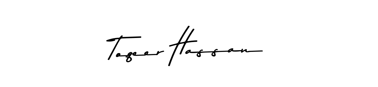 Make a short Toqeer Hassan signature style. Manage your documents anywhere anytime using Asem Kandis PERSONAL USE. Create and add eSignatures, submit forms, share and send files easily. Toqeer Hassan signature style 9 images and pictures png