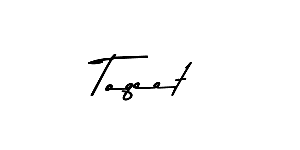 Also we have Toqeet name is the best signature style. Create professional handwritten signature collection using Asem Kandis PERSONAL USE autograph style. Toqeet signature style 9 images and pictures png