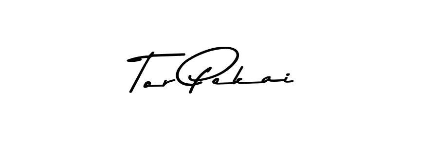 How to make Tor Pekai name signature. Use Asem Kandis PERSONAL USE style for creating short signs online. This is the latest handwritten sign. Tor Pekai signature style 9 images and pictures png