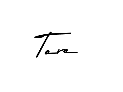 How to make Tore name signature. Use Asem Kandis PERSONAL USE style for creating short signs online. This is the latest handwritten sign. Tore signature style 9 images and pictures png