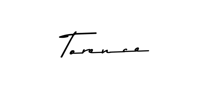 Design your own signature with our free online signature maker. With this signature software, you can create a handwritten (Asem Kandis PERSONAL USE) signature for name Torence. Torence signature style 9 images and pictures png