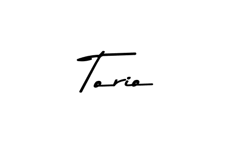 Design your own signature with our free online signature maker. With this signature software, you can create a handwritten (Asem Kandis PERSONAL USE) signature for name Torio. Torio signature style 9 images and pictures png