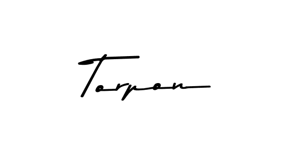 Use a signature maker to create a handwritten signature online. With this signature software, you can design (Asem Kandis PERSONAL USE) your own signature for name Torpon. Torpon signature style 9 images and pictures png