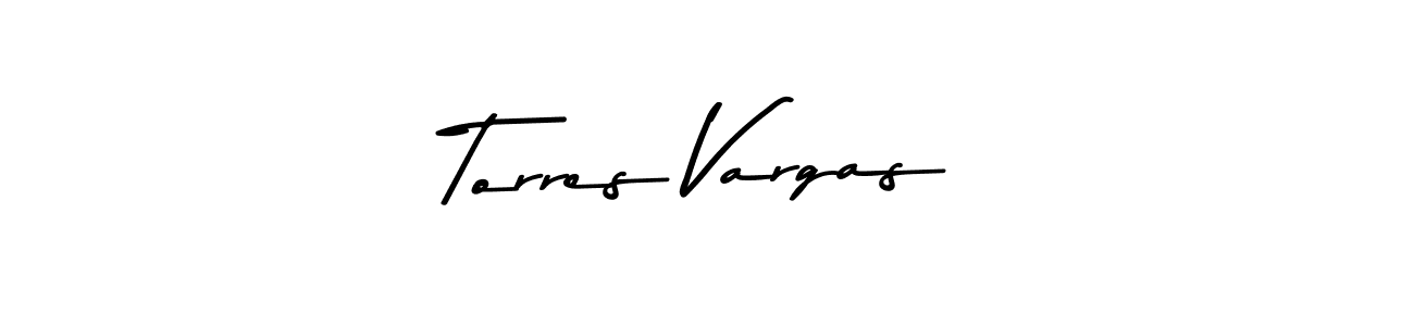 How to make Torres Vargas name signature. Use Asem Kandis PERSONAL USE style for creating short signs online. This is the latest handwritten sign. Torres Vargas signature style 9 images and pictures png