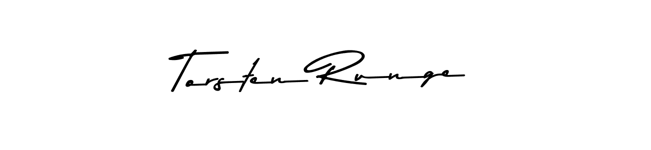 How to make Torsten Runge name signature. Use Asem Kandis PERSONAL USE style for creating short signs online. This is the latest handwritten sign. Torsten Runge signature style 9 images and pictures png