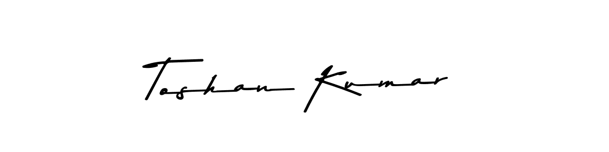 How to make Toshan Kumar signature? Asem Kandis PERSONAL USE is a professional autograph style. Create handwritten signature for Toshan Kumar name. Toshan Kumar signature style 9 images and pictures png