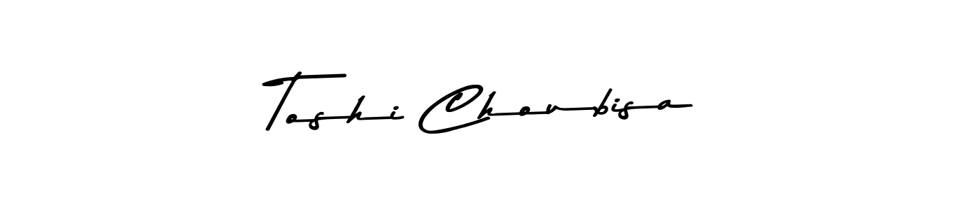 Design your own signature with our free online signature maker. With this signature software, you can create a handwritten (Asem Kandis PERSONAL USE) signature for name Toshi Choubisa. Toshi Choubisa signature style 9 images and pictures png