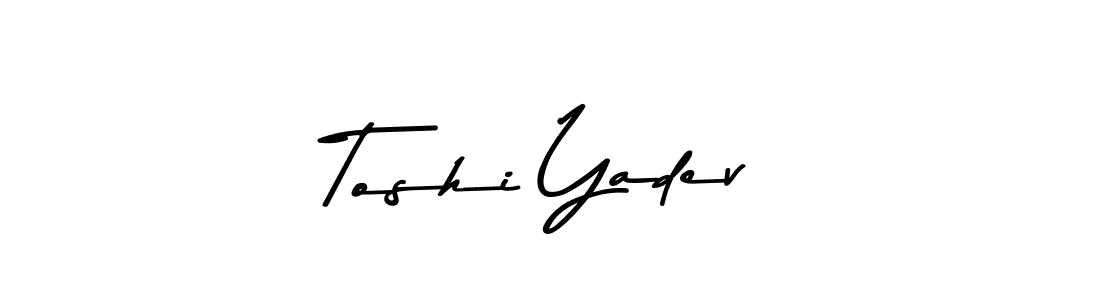 Toshi Yadev stylish signature style. Best Handwritten Sign (Asem Kandis PERSONAL USE) for my name. Handwritten Signature Collection Ideas for my name Toshi Yadev. Toshi Yadev signature style 9 images and pictures png