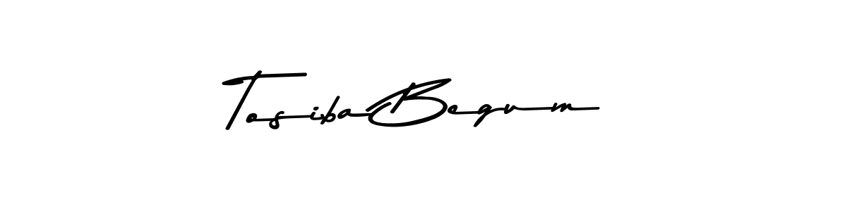 Make a beautiful signature design for name Tosiba Begum. With this signature (Asem Kandis PERSONAL USE) style, you can create a handwritten signature for free. Tosiba Begum signature style 9 images and pictures png