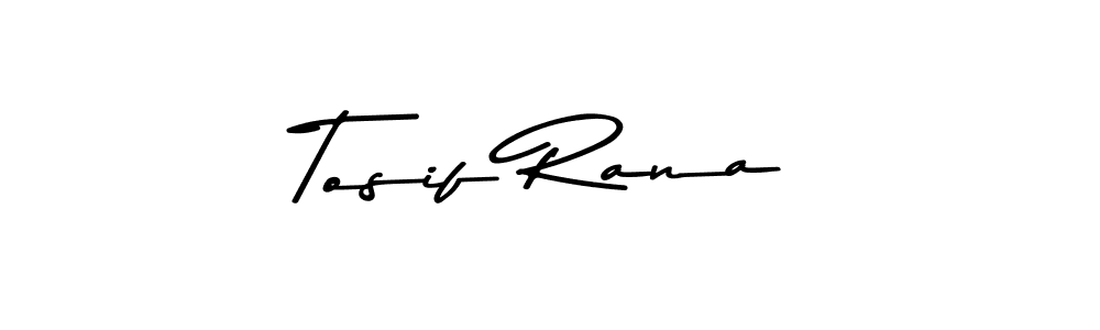 Also You can easily find your signature by using the search form. We will create Tosif Rana name handwritten signature images for you free of cost using Asem Kandis PERSONAL USE sign style. Tosif Rana signature style 9 images and pictures png
