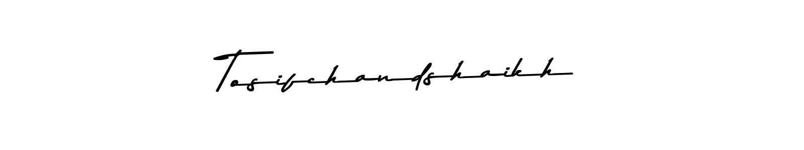 The best way (Asem Kandis PERSONAL USE) to make a short signature is to pick only two or three words in your name. The name Tosifchandshaikh include a total of six letters. For converting this name. Tosifchandshaikh signature style 9 images and pictures png