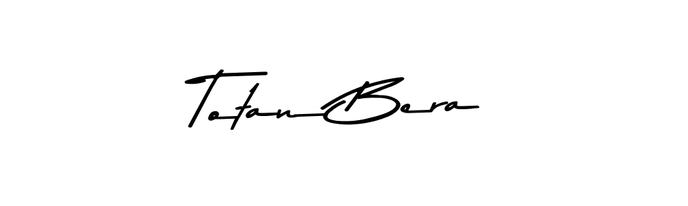 How to make Totan Bera signature? Asem Kandis PERSONAL USE is a professional autograph style. Create handwritten signature for Totan Bera name. Totan Bera signature style 9 images and pictures png