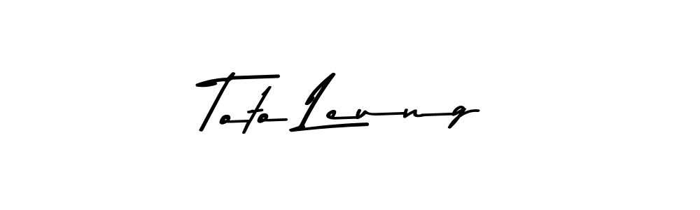 How to make Toto Leung signature? Asem Kandis PERSONAL USE is a professional autograph style. Create handwritten signature for Toto Leung name. Toto Leung signature style 9 images and pictures png