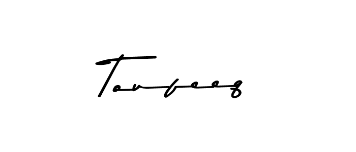 It looks lik you need a new signature style for name Toufeeq. Design unique handwritten (Asem Kandis PERSONAL USE) signature with our free signature maker in just a few clicks. Toufeeq signature style 9 images and pictures png