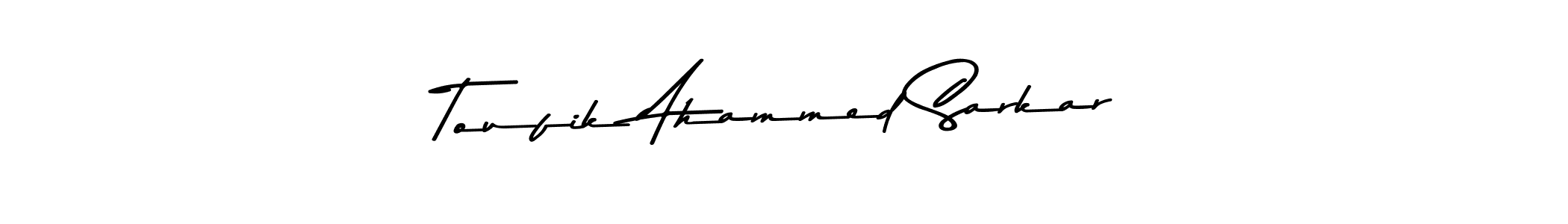 Toufik Ahammed Sarkar stylish signature style. Best Handwritten Sign (Asem Kandis PERSONAL USE) for my name. Handwritten Signature Collection Ideas for my name Toufik Ahammed Sarkar. Toufik Ahammed Sarkar signature style 9 images and pictures png