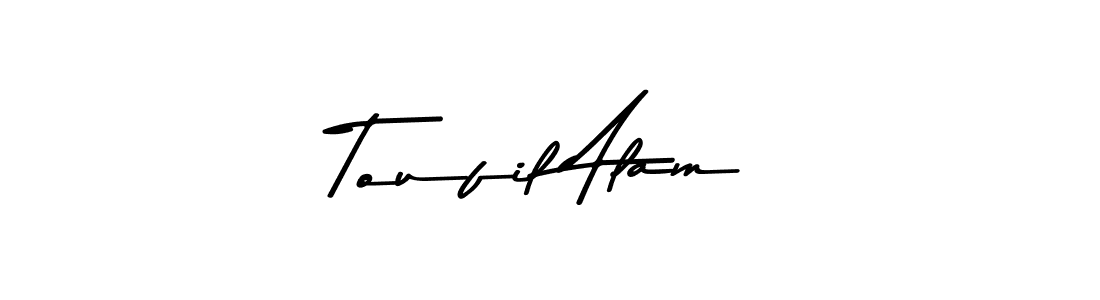 Make a beautiful signature design for name Toufil Alam. Use this online signature maker to create a handwritten signature for free. Toufil Alam signature style 9 images and pictures png