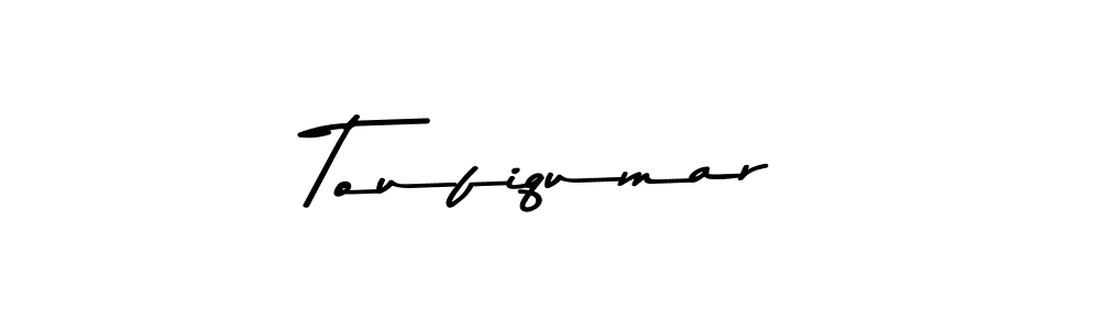 Similarly Asem Kandis PERSONAL USE is the best handwritten signature design. Signature creator online .You can use it as an online autograph creator for name Toufiqumar. Toufiqumar signature style 9 images and pictures png