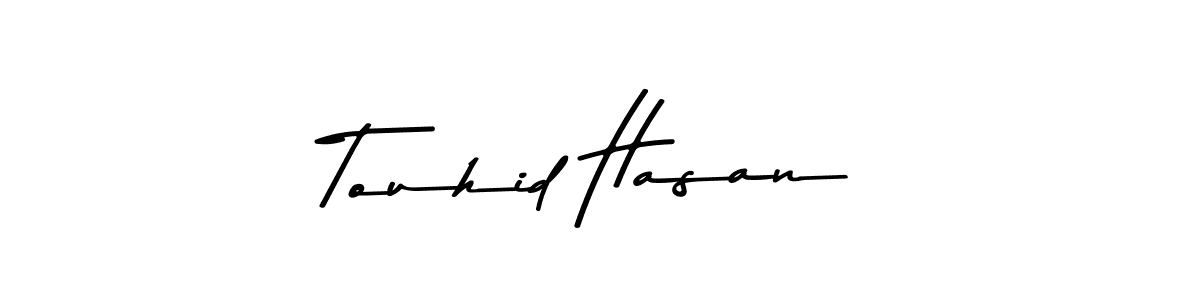 The best way (Asem Kandis PERSONAL USE) to make a short signature is to pick only two or three words in your name. The name Touhid Hasan include a total of six letters. For converting this name. Touhid Hasan signature style 9 images and pictures png