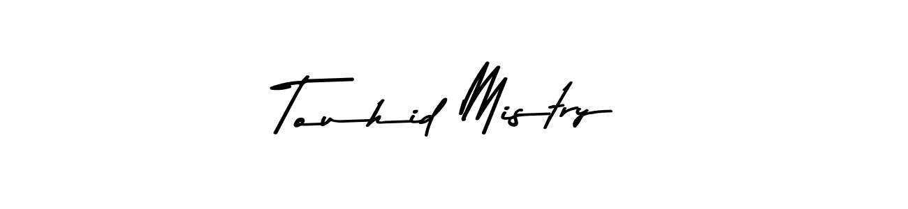 Asem Kandis PERSONAL USE is a professional signature style that is perfect for those who want to add a touch of class to their signature. It is also a great choice for those who want to make their signature more unique. Get Touhid Mistry name to fancy signature for free. Touhid Mistry signature style 9 images and pictures png