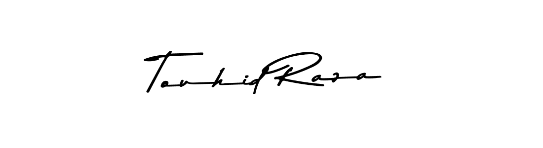 Use a signature maker to create a handwritten signature online. With this signature software, you can design (Asem Kandis PERSONAL USE) your own signature for name Touhid Raza. Touhid Raza signature style 9 images and pictures png