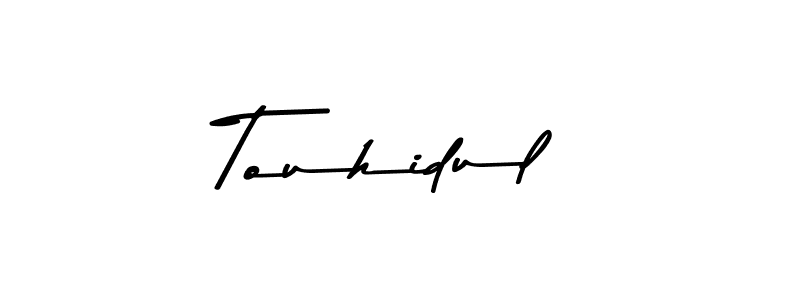 Touhidul stylish signature style. Best Handwritten Sign (Asem Kandis PERSONAL USE) for my name. Handwritten Signature Collection Ideas for my name Touhidul. Touhidul signature style 9 images and pictures png