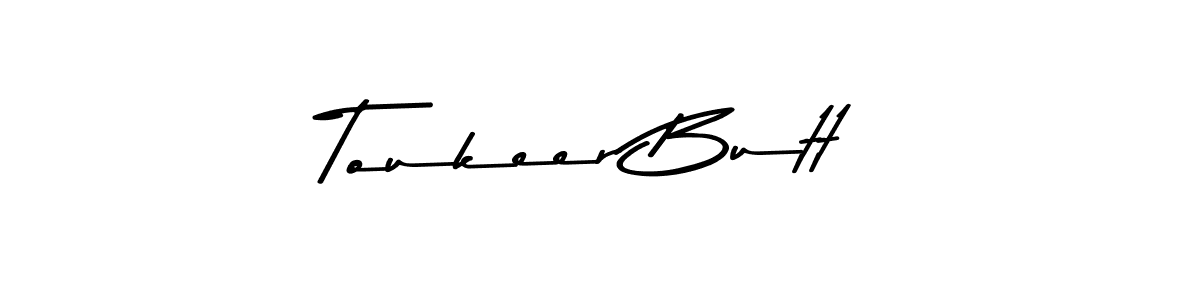 Toukeer Butt stylish signature style. Best Handwritten Sign (Asem Kandis PERSONAL USE) for my name. Handwritten Signature Collection Ideas for my name Toukeer Butt. Toukeer Butt signature style 9 images and pictures png