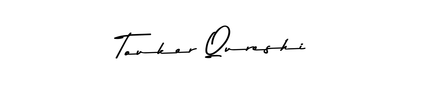 Create a beautiful signature design for name Touker Qureshi. With this signature (Asem Kandis PERSONAL USE) fonts, you can make a handwritten signature for free. Touker Qureshi signature style 9 images and pictures png