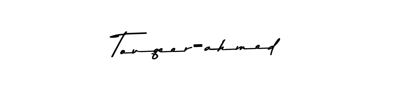 Also we have Touqeer-ahmed name is the best signature style. Create professional handwritten signature collection using Asem Kandis PERSONAL USE autograph style. Touqeer-ahmed signature style 9 images and pictures png